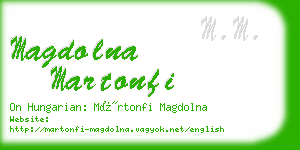 magdolna martonfi business card